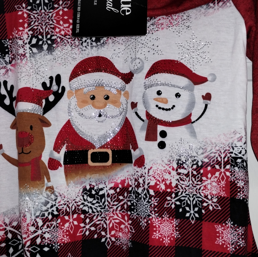 Oqune Brand Women's Christmas Top - Picture 6 of 8